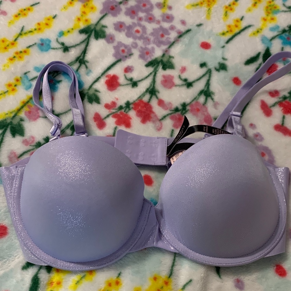 Victoria Secret Lavender Sparkle  Women's Bra 34 B